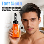 2 In 1 Men Hair Styling Wax Strong Hold Natural Look Reduce Frizz Add Shine Nourish Hair Root Men Hair Gel With Wide Tooth Comb
