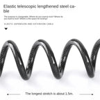 Bicycle Lock Steel Wire Chain Lock Mountain Bike Motorcycle Anti-theft Code Steel Wire Rope Lock Luggage Lock Helmet Lock