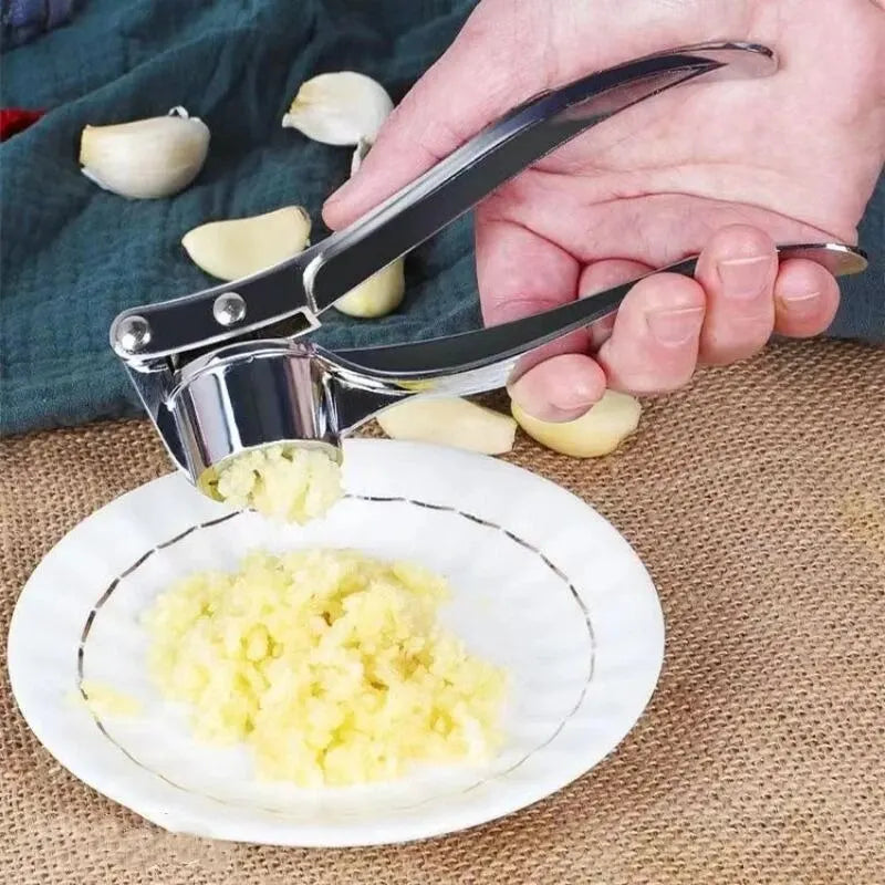 Garlic Press Anti-Skid Thickened Garlic Clip Multifunctional Zinc Alloy Stainless Steel Manual Pull Type Garlic Punch Secondary image