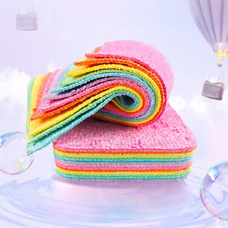 1PC Thickened Kitchen Cleaning Towel 12 Layers Tearable Cleaning Cloth Strong Absorbent Dish Rags Tableware Home Wipe Cloth