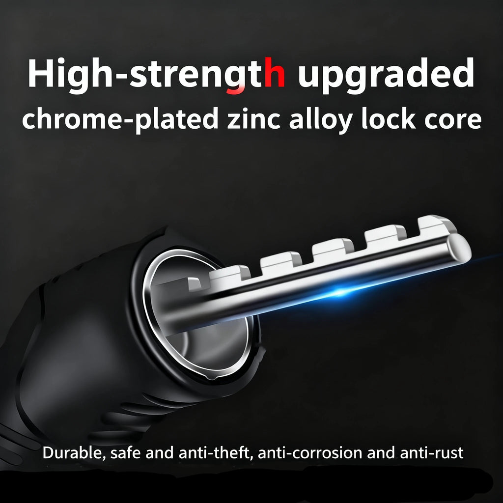 Anti-Theft 4-Digit Combination Lock Steel Cable Chain Bicycle Security Accessory with Password Protection Bike Safety