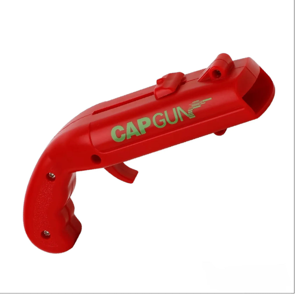 Creative Gun-Shaped Bottle Opener Multi-Functional Beer Bottle Cap Launcher ABS Home Utility Product