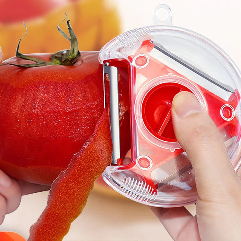 1/3PCS 3in1 Magic Trio Peeler Set Slicer Shredder Peeler Julienne Cutter Multi Peel Blade Zesters Grater Kitchen Tool Accessorie