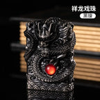 Dragon Lighter Grinding Wheel Flint Smoking Accessories Threedimensional Relief Retro Torch Men Gift Cigarette Lighters