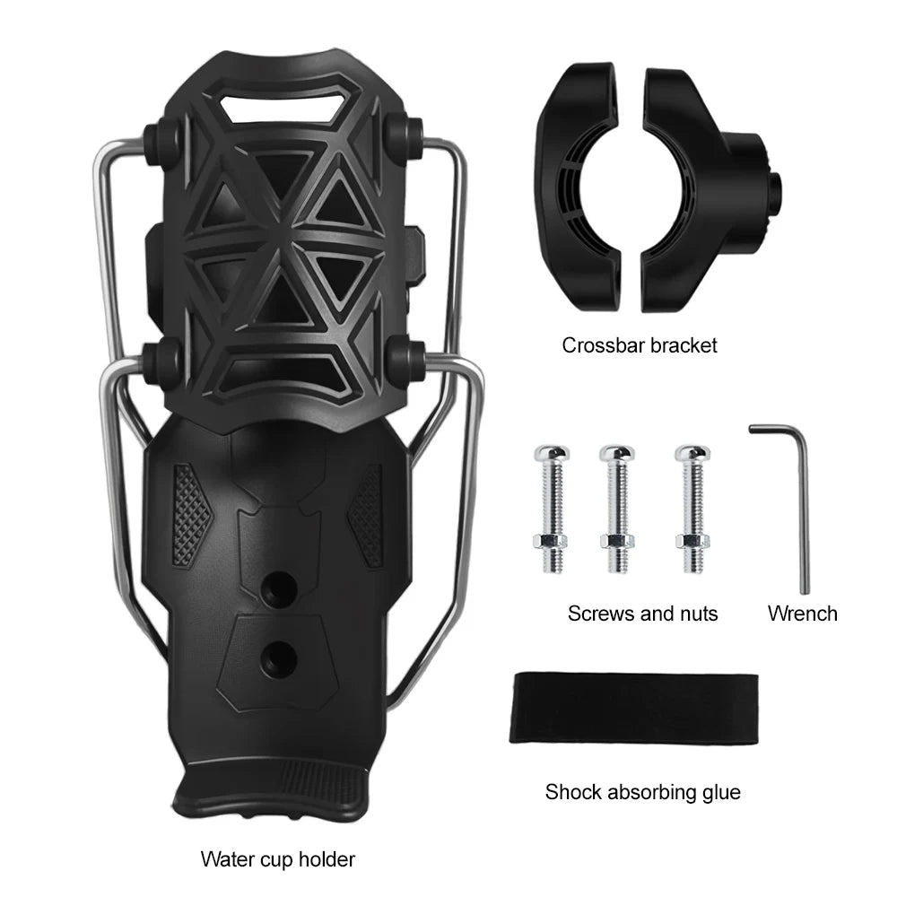 360° Adjustable Handlebar Cup Cage Universal Bike Motorcycle Water Bottle Holder For Harley KTM&MTB Road Cycling ADV Motorbike
