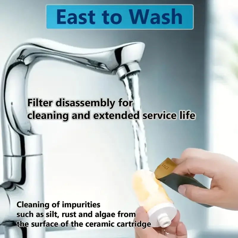 Tap Water 5-level Filter Washable And Replaceable Filter Element Kitchen Faucet Household Durable Water Purifier