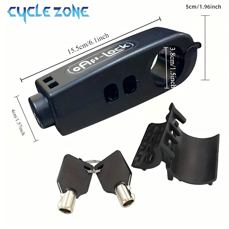 Bike Anti-Theft Lock Electric Bicycle Brake Handlebar Grip Lock Portable Prevent Theft Bike Motorcycle Locks Cycling Accessories Secondary image
