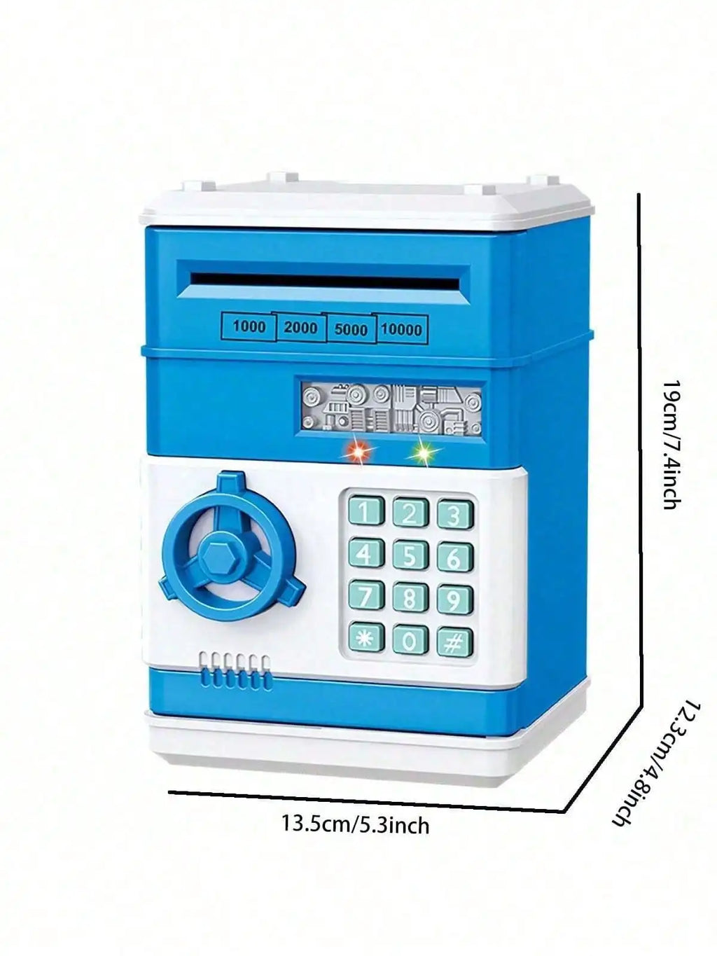 Smart piggy bank, cash and coins can be used as ATM bank electronic coins, bank gifts, creative password unlocking, automatic mo