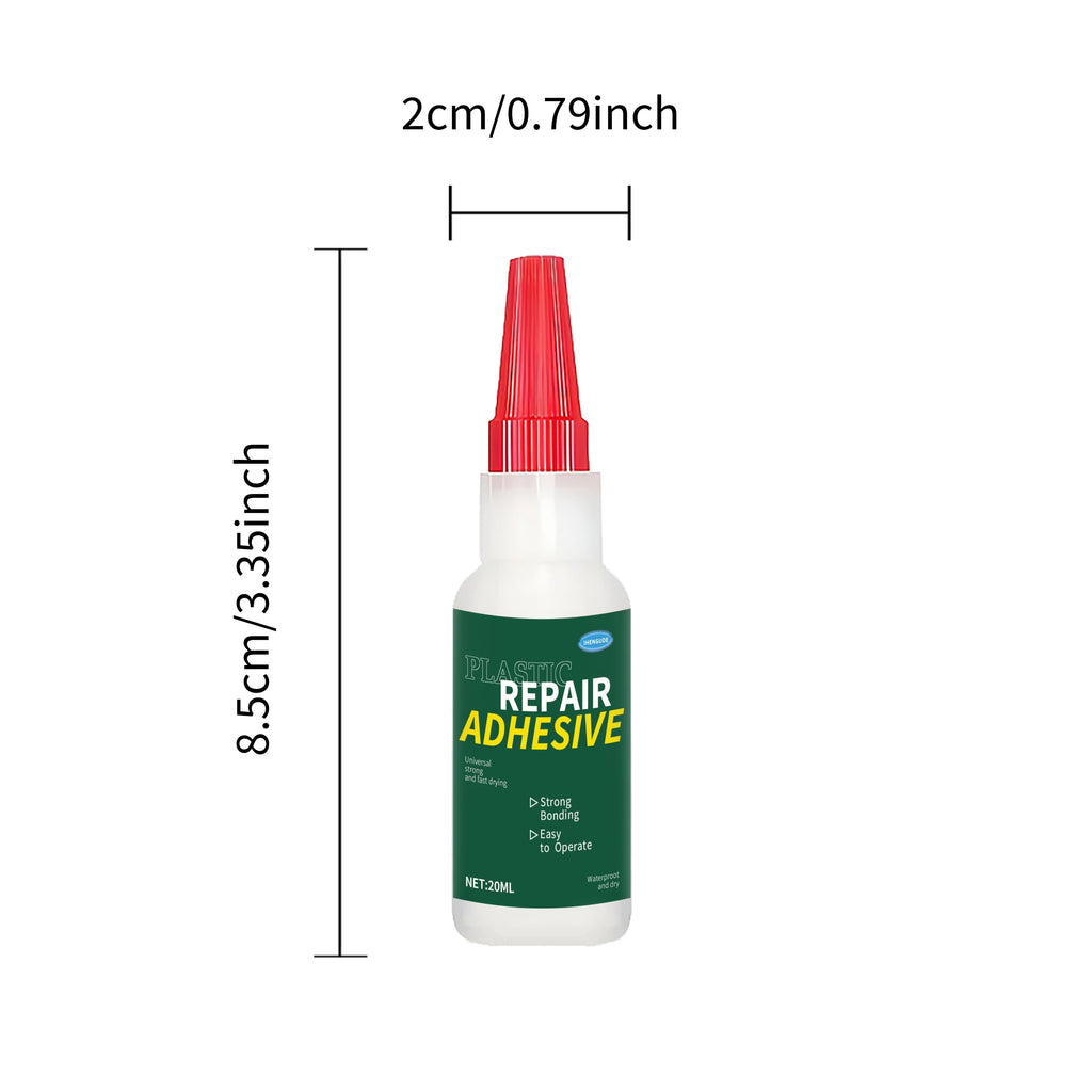 Heavy-Duty Car Bumper Plastic Adhesive - Structural Repair Adhesive for Cracks, Chips, and Impact Damage - No Welding Required, Suitable for Bumpers, Mirror Bases, Exterior Plastic Repair - Recommended by Auto Detailing Technicians, Quick Solution, Strong