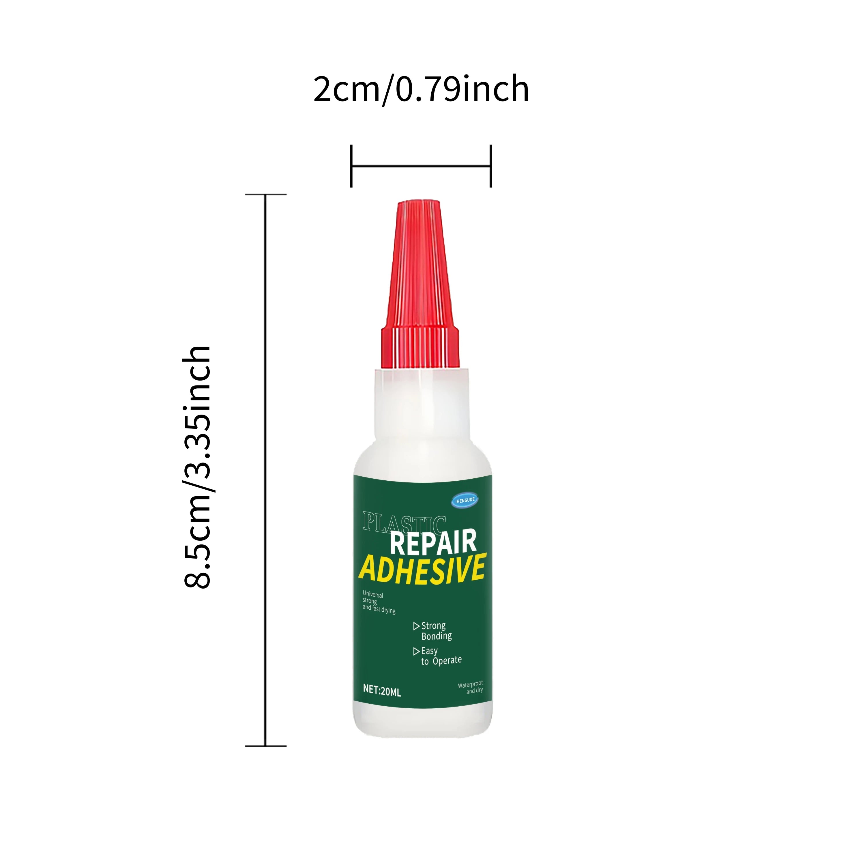Heavy-Duty Car Bumper Plastic Adhesive - Structural Repair Adhesive for Cracks, Chips, and Impact Damage - No Welding Required, Suitable for Bumpers, Mirror Bases, Exterior Plastic Repair - Recommended by Auto Detailing Technicians, Quick Solution, Strong