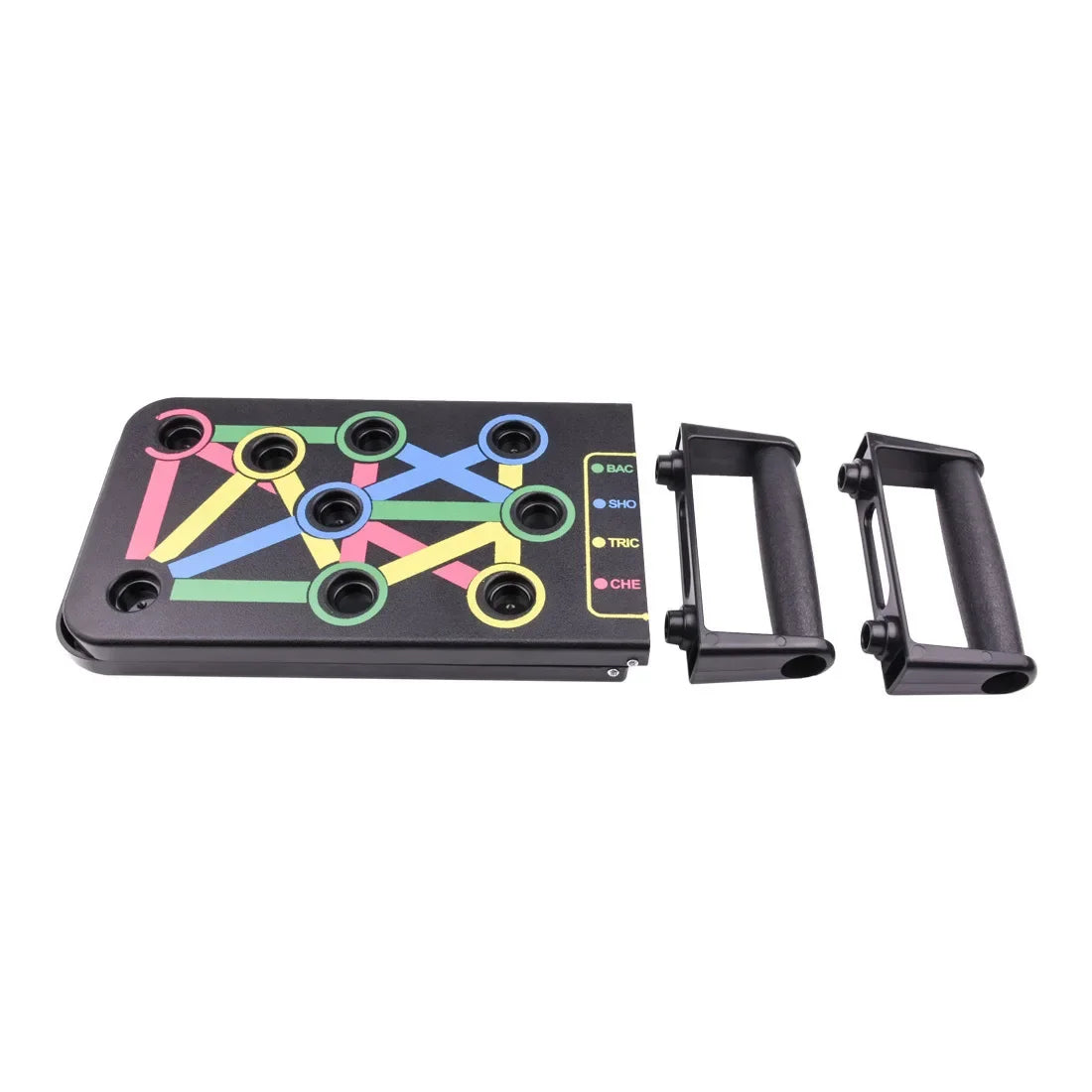 Portable Multifunctional Push-up Board Set With Handles Foldable Fitness Equipment For Chest Abdomen Arms And Back Training