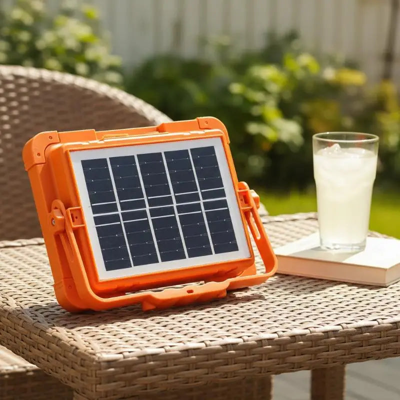 LED Solar USB Charging Emergency Waterproof Floodlight Portable Outdoor Camping Night Market Stall Lighting