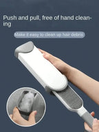 Hair Remover No-Rinse Double-Sided Brush Reusable Self-Cleaning Base,Manual hair cleaning For Furniture, Clothes And Carpets