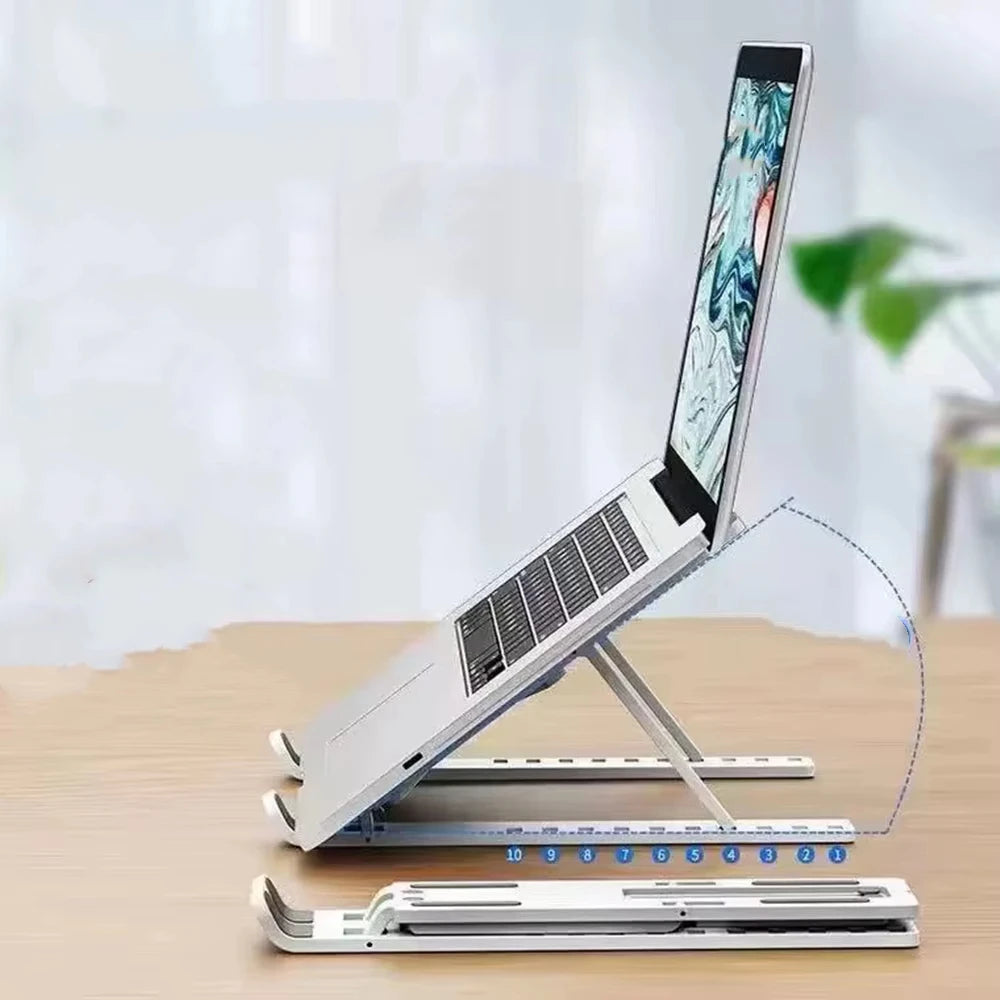 Foldable Laptop Stand Adjustable Portable Notebook Bracket Support Base ABS Holder For Macbook Air Pro Accessories Convenient