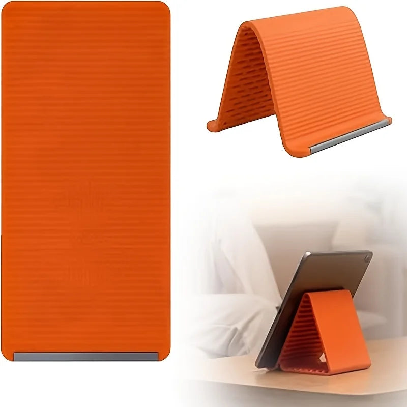 Flexible Phone Stand, Foldable Silicone Bracket Anti-Slip Anti-Fall, Multi-Angle Lazy Holder for Phone Tablet Home Office Travel