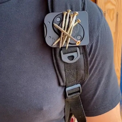 1PC Magnetic Tool Holder Strong Adsorption Belt Clip Leather Case Portable Tool Storage Bracket