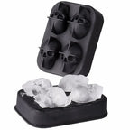 3D 4 Cavity Ice Cube Tray ice mold for Ice Cream & Party  Skull Ice Cube Tray, ice tray, Silicone ice Maker Molds with Funnel,