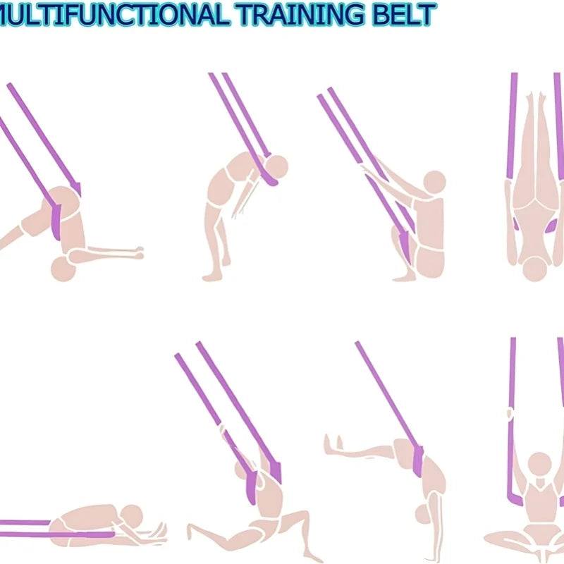 Advanced Purple Aerial Yoga Rope - Professional Home Yoga Assistant, Luxury Fitness Gear, Single Piece Secondary image