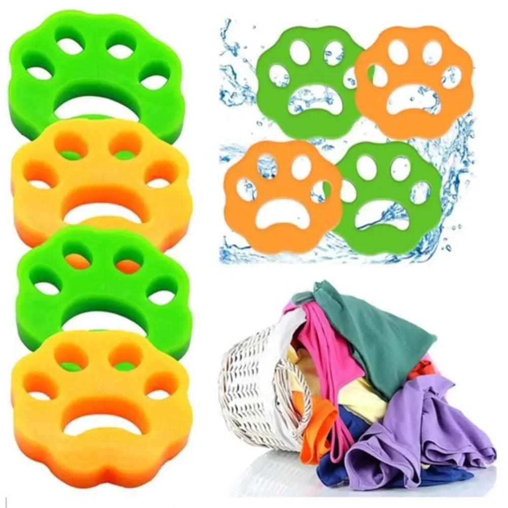 Soft Silicone Pet Hair Remover Claw Type Reusable Clothes Cleaning Lint Brush for Cat Dog Fur Collector Laundry Dryer Catcher Main image