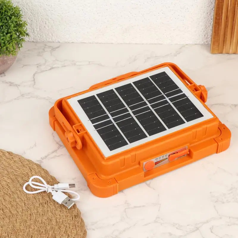 LED Solar USB Charging Emergency Waterproof Floodlight Portable Outdoor Camping Night Market Stall Lighting