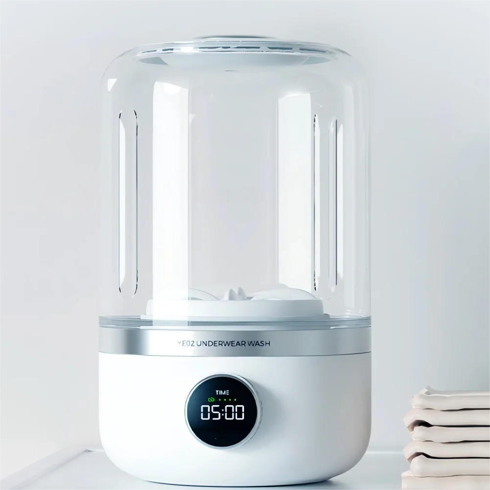Wireless washing machine portable underwear cleaner 1L mini Socks Washing Machine Dehydratable Laundry Bucket Main image