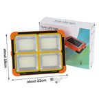 LED Solar USB Charging Emergency Waterproof Floodlight Portable Outdoor Camping Night Market Stall Lighting