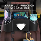Multifunctional Car Seat Back Storage Hanging Box Interior Tissue Box Cup Holder Backseat Organizer With Hook Automobile Parts