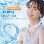 Summer 1PC Neck Cooling Tube Wraps Ice Ring Neck Cooler Reusable Cooling Tool For Outdoor Camping Hiking Cycling Running Fishing