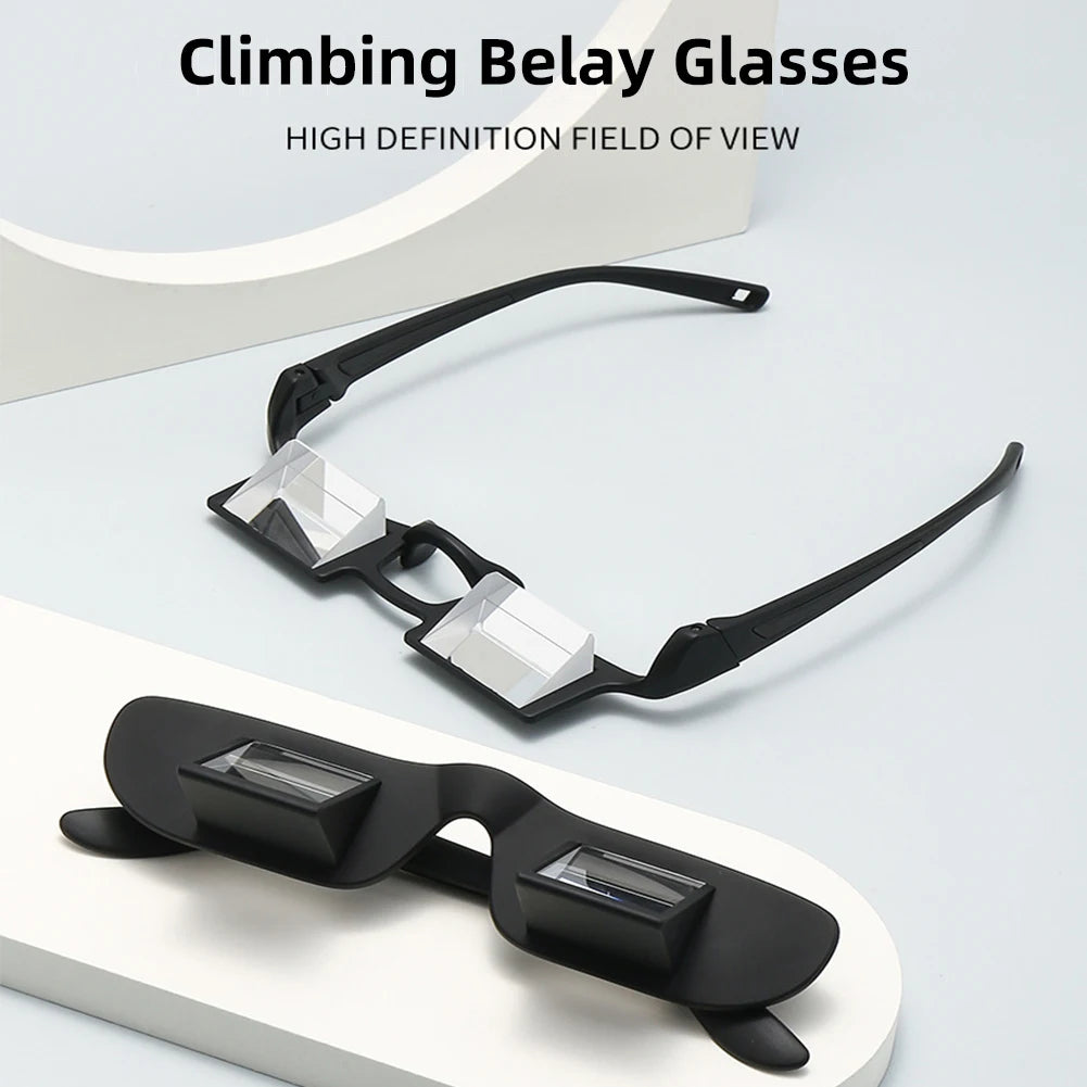Outdoor Rock Climbing Clear Prism Glasses Eyeglasses Hight Transparent Comfortable Optical Refractive Light Weight Belay Glasses