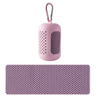 Portable Circular Silicone Wrapped Cold Towel Cooling Towel Quick Drying Polyester Fiber Towels Beach Accessories Sport Fitness