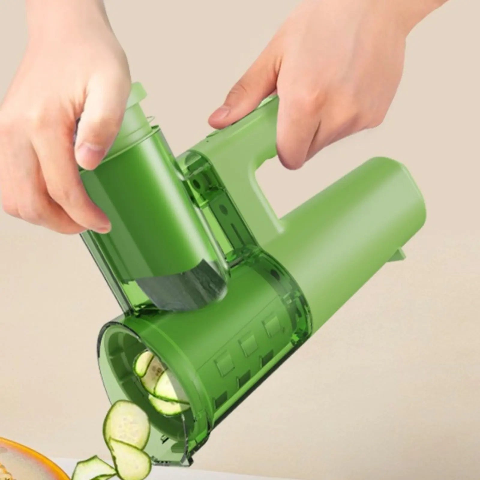 Electric Vegetable Cutter Interchangeable Mini Food Cutter Handheld Vegetable Cutter Single-Press Function for Home Bar