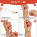 1PC Jewelry Clasp Helper, One-Hand Bracelet & Necklace Fastener Assistant Tool, Easy Lock Clips for Women