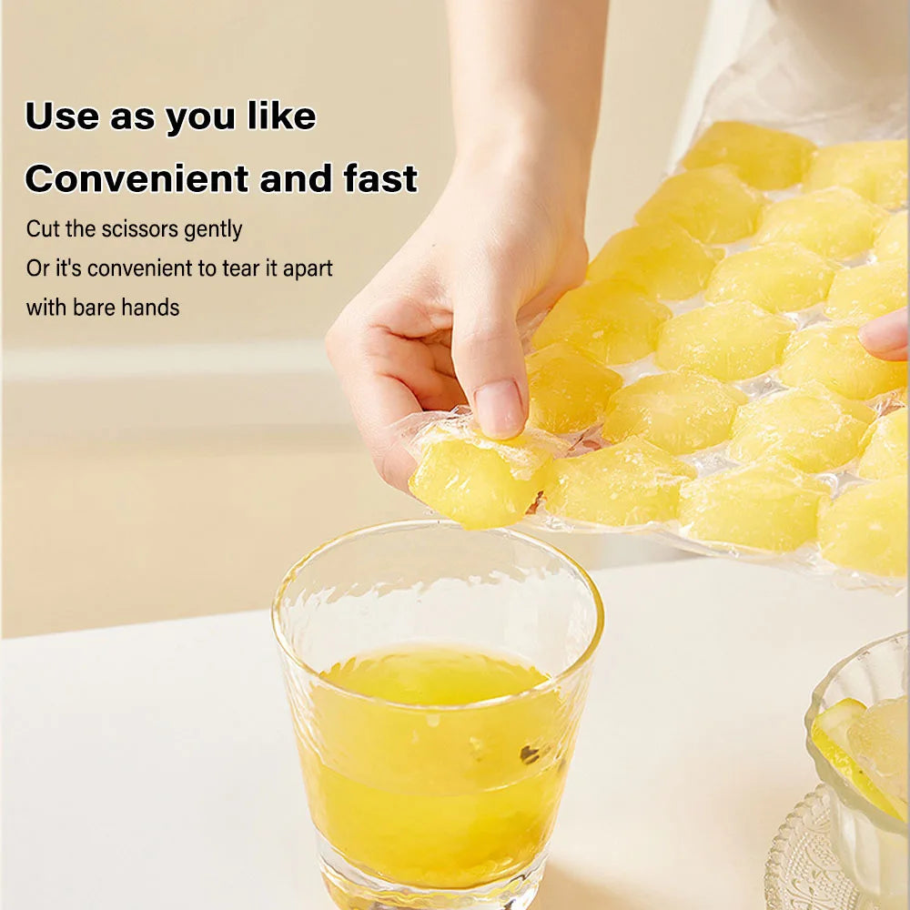 10-30Pcs Ice tray Mold Bags Disposable Lattice Ice-Making Bags with funnel Bar Self-sealing Ice Tray Bag Edible Frozen Ice