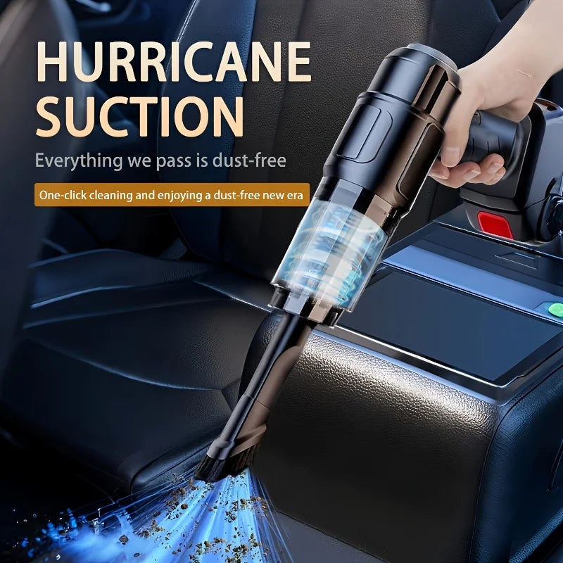 Newly Upgraded Cordless Handheld Car Vacuum Cleaner — Washable Dual Filtration, Low Noise Operation. Suitable for Both Cars and