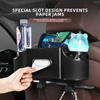 Multifunctional Car Seat Back Storage Hanging Box Interior Tissue Box Cup Holder Backseat Organizer With Hook Automobile Parts