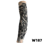 1 tattoo covered sleeve, flower arm sleeve, tattoo for men and women, summer outdoor cycling, driving, sun protection, arm sleev