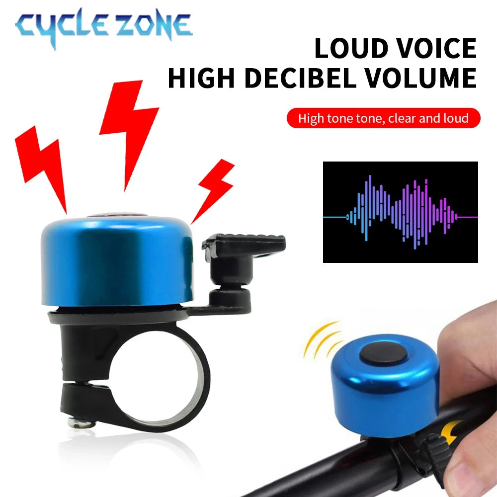 MTB Bicycle Bell Aluminum Alloy Bike Handlebar Bell Ring Mountain Road Cycling Safety Warning Bicycle Horn Cycling Accessories Secondary image