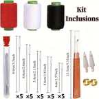 34PCS Sewing Tool Set Needles Thread Hand Repair Tools Multi-Purpose Needle and Thread Kit Household DIY Apparel Sewing Supplies