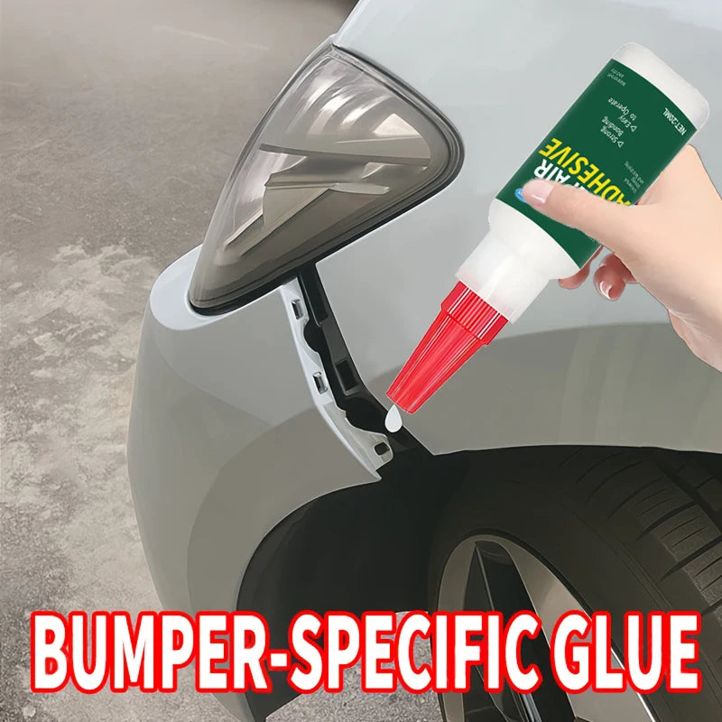 Heavy-Duty Car Bumper Plastic Adhesive - Structural Repair Adhesive for Cracks, Chips, and Impact Damage - No Welding Required, Suitable for Bumpers, Mirror Bases, Exterior Plastic Repair - Recommended by Auto Detailing Technicians, Quick Solution, Strong