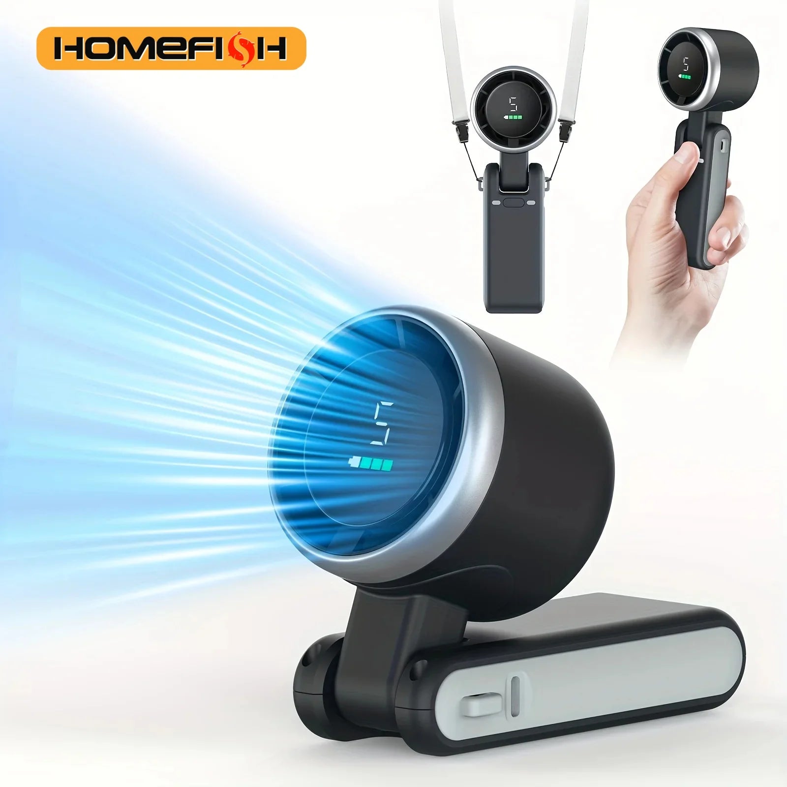 Rechargeable Lithium Battery USB Charging Travel Mini Fan Main image