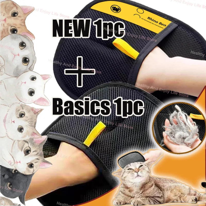 Pet Hair Cleaning And Collection Gloves Pet Double-sided Multi-functional Beauty Glove Tool Reduce The Pressure Of Pet Ownership Main image