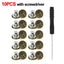 10Pcs Metal Jeans Buttons 17mm Replacement No-Sewing Screw Button Repair Kit Nailless Removable Jean Buckles Clothing Pants Pins