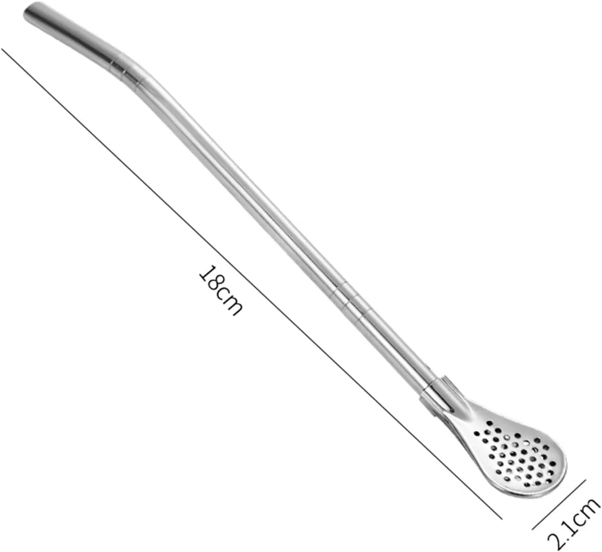 Reusable Metal Straws With Filter Stirring Spoon Great For Tea,Coffee,Cocktail And Fruit Juice Drinking Kitchen Bar Accessories