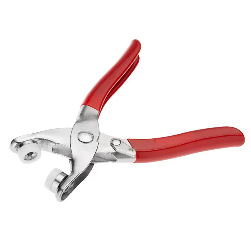 50Set Colorful Metal Sewing Buttons Plier Tool Hollow/Solid Prong Press Studs Snap Fasteners for Installing Clothes Bags