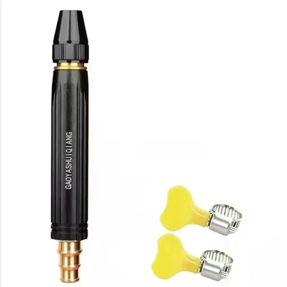 High-Pressure Water Gun Household Car Wash Water Black Car Wash Nozzle Diamond Water Car Wash Gun Watering Pipe