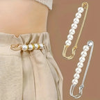 2pcs Brooch Anti-exposure Waistband Fixing Buckle Anti-pearl Safety Pin Multifunction Brooches for Women Waist Buckle