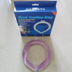 Summer 1PC Neck Cooling Tube Wraps Ice Ring Neck Cooler Reusable Cooling Tool For Outdoor Camping Hiking Cycling Running Fishing